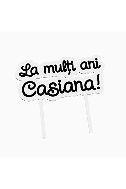 OEM Cake topper for birthday cake, with the text Happy Birthday Casiana