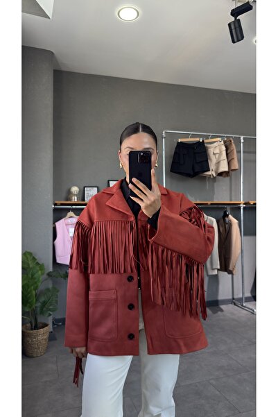 YOUR NAME Tasseled Cowboy Suede Jacket