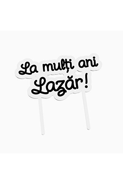OEM Cake topper for birthday cake, with the text Happy Birthday Lazar