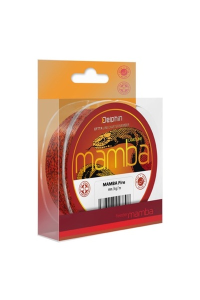 DELPHİN Fir monofilament MAMBA 0.20mm/3.5kg, camuflat 3D, pentru pescuit la feeder