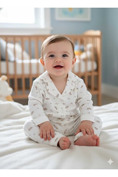 KORKMAZ KİDS Laura Baby Car Patterned Baby Boy Pajama Set