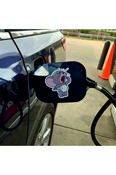 StickITsibiu Decorative Car Fuel Tank Cap Sticker - Glossy Laminated