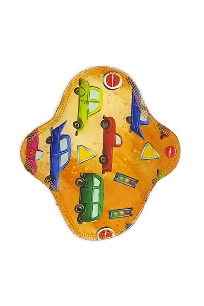 Pupus Absorbant menstrual reutilizabil din bambus, Pupus, 18x19 cm, colorat