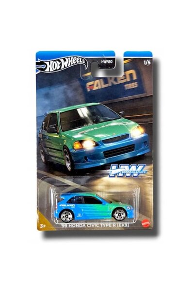 HOT WHEELS Metal Car '99 Honda Civic Type R (EK9), Speed Graphics Collection, 2024 Edition, 1:64, mu