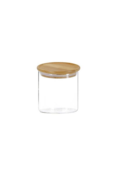 Paşabahçe Glass bowl with bamboo lid and silicone seal, Pasabahce Bamboo, 700 ml
