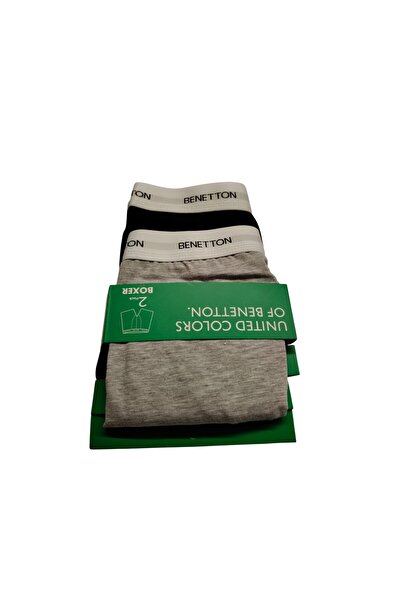 United Colors of Benetton Men's 2-Pack Boxers 100% Cotton