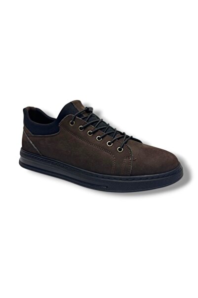 HİSAŞ 588-26 Genuine Nubuck Leather Anatomical Rubber Laced Men's Shoes