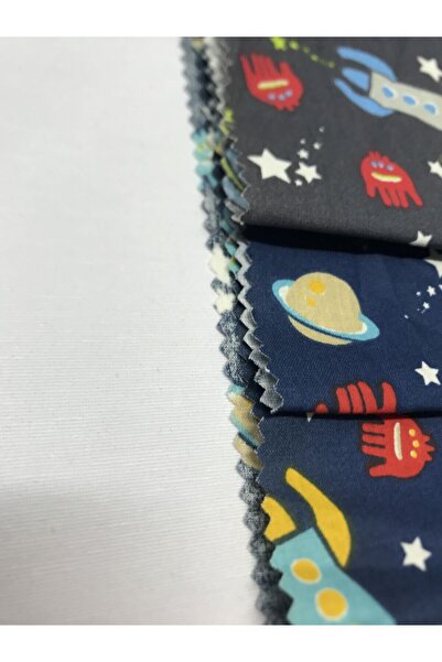 Yiğit Kumaş Poplin Fabric Patterned, Piece 40X50 cm 3 Pieces Patchwork Fabrics