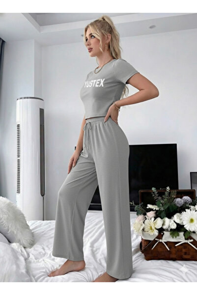 CAONNES Γυναικείο Φούτερ Γκρι - Με δέσιμο στη μέση, Κατάλληλο για καθημερινή ...