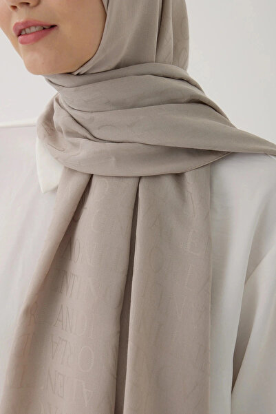 Valentino Orlandi Vo Logo Shawl - Stone