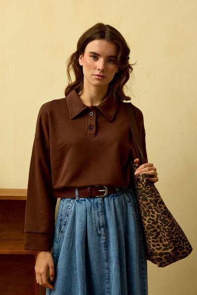 Ceylan Otantik Πόσιμο καφέ Polo Yaka Crop