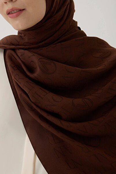 Valentino Orlandi Vo Logo Shawl - Brown