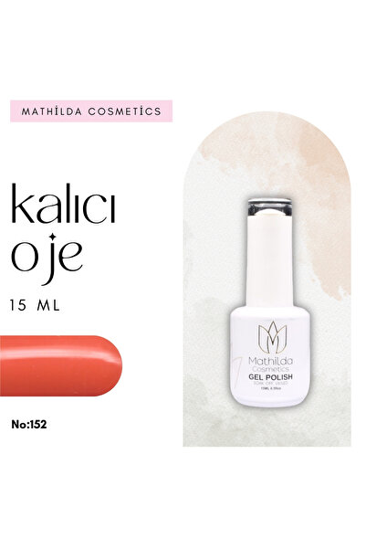 Mathilda Cosmetics Solid Color Gel Serisi - Yüksek Pigmentasyonlu UV/LED Nail Art Oje 15ml No:152