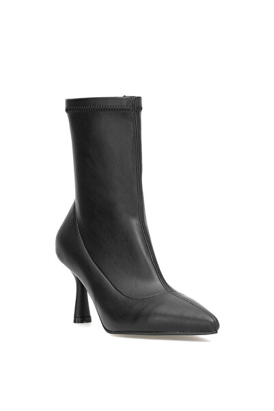 Ayakkabı Fuarı Elit 25Kmst1179C Women's Heeled Boots Black