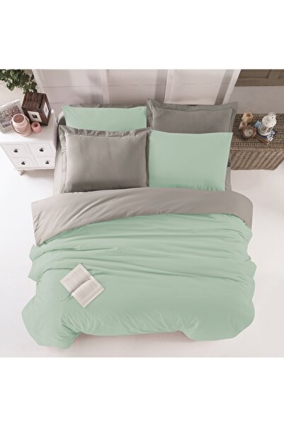 Bayev Gold Green-Grey Single Duvet Cover Set 160X220