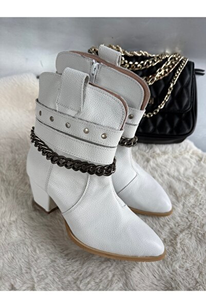 Miarma Designs White bison leather boots