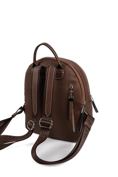 Silver Polo Γυναικείο σακίδιο πλάτης Silver & Polo SP1265 Honeycomb Brown