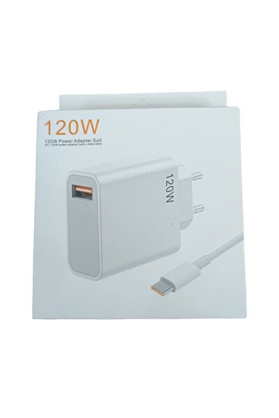 ELMHURST 120W FlashCharge Adapter with USB-C Cable Included, Compatible with iPhone, Samsung,