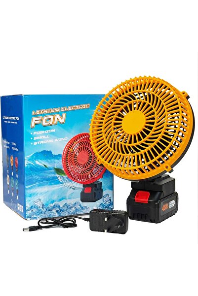 HavenPlus مروحة كهربائية للتخييم من الليثيوم، بطارية ٢١ فولت، سرعة مزدوجة، ضو...