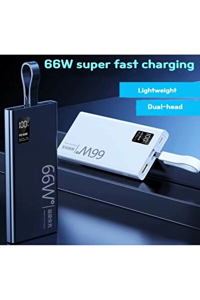 OEM External Battery Super Fast Charge, 66W, Digital LED, 20,000mAh, Type-C, Micro USB