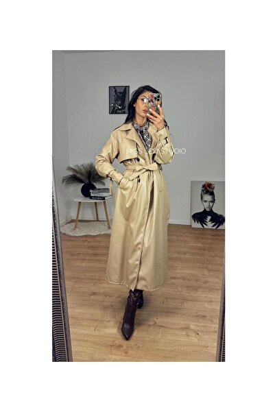 MISS LEXI STUDIO Leather Trench Coat