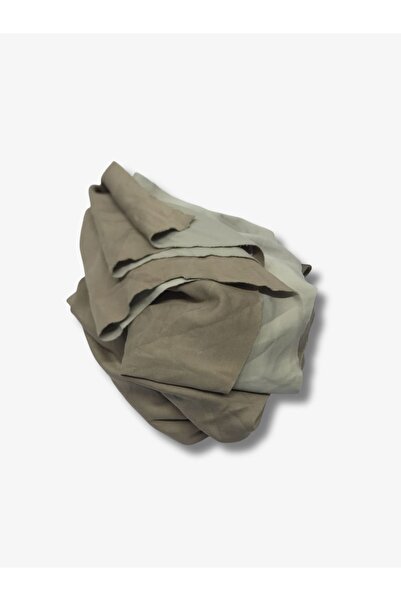 Yiğit Kumaş Sports Team Style Flowy Polyester Combed Stretch Fabric, Piece 120X180 cm Milk Coffee Color