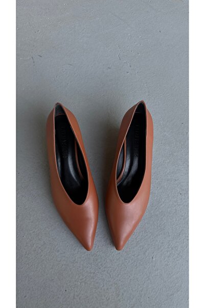 Eataly Shoes Alba Taba Skin Wedge Heeled Women's Shoes