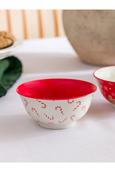 LC Waikiki Lcw Home Mixed Printed Ceramic Bowls Set of 2