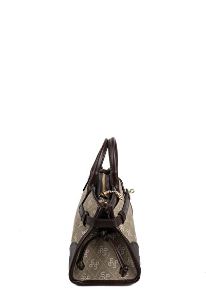 Silver Polo Silver & Polo Sp1260 Women's Handbag Alaska Dark Green-Brown