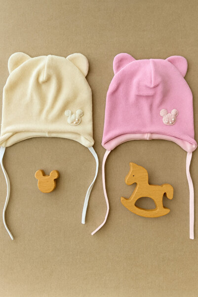 greenmoss Fleece on the Outside, 100% Cotton on the Inside, 2-Pack Baby Beanie