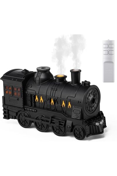 OEM Locomotive Aroma Diffuser with ultrasonic technology, dual humidification, night light, black