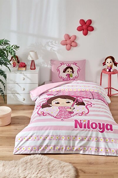 Özdilek Lisanslı Fitted Çarşaflı Tek Kişilik Çocuk Nevresim Takımı-Niloya Yağ...