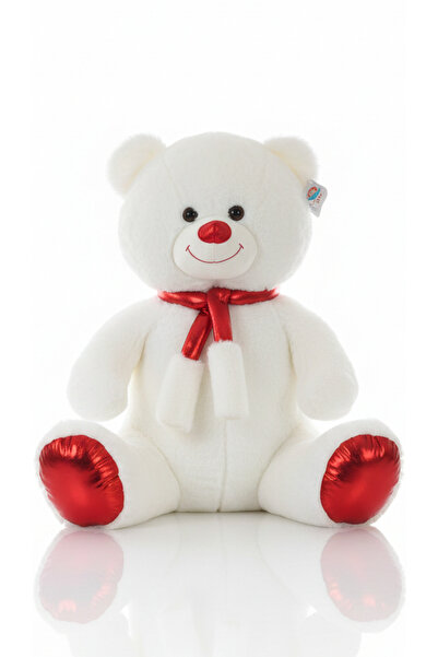 POLLYTOYS PELÜŞ OYUNCAKTA DÜNYA MARKASI Ayıcık Atkılı Parlak Seri 90 cm - Yum...