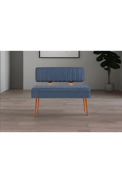 Vivense VİNA KUMAŞLI SANDIKLI BANK, ATLANTİK LACİVERT 1048