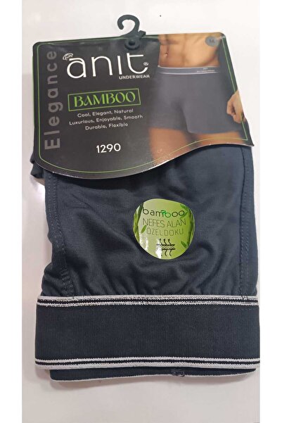 Anıt 6 Pieces Solid Color Lycra Breathable Special Textured Bamboo Men's Boxer 96% Bamboo 4% Lycra