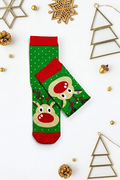 Rumon New Year's Themed Cotton Socks