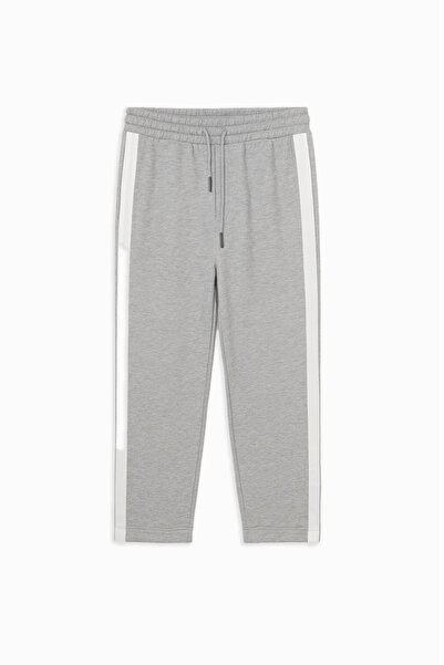BARRELS AND OIL Men's Thick Piped Sweatpants - Gray Melange