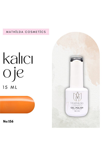 Mathilda Cosmetics Solid Color Gel Serisi - Yüksek Pigmentasyonlu UV/LED Nail Art Oje 15ml No:156