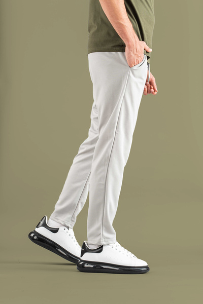 bombe Men's Elastic Waist Slim Fit Basic Cotton Jogger