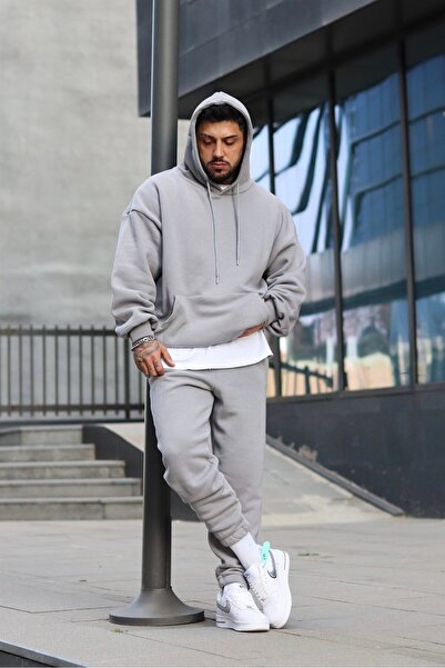 OKULCUBABA طقم رياضي شتوي من الصوف الداخلي بثلاثة خيوط