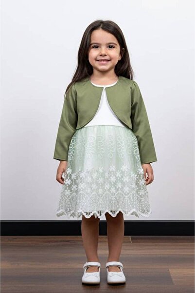 EXTRAÇARŞI Rochie de ziua de naștere pentru fetiță, din tul, cu mâneci lungi, prințesă, petrecere de nuntă, 2/5 ani