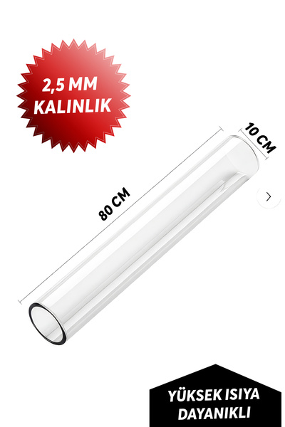 kalyoncu Pelet Sobası Camı 80 Cm