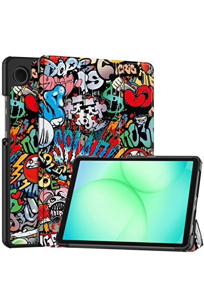 SKYDDAR INNOVATION Tablet case for Samsung Galaxy Tab A11 / A9, FoldPro, Urban vibe, set with sticker