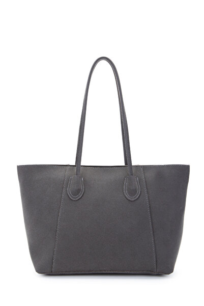 minebag Suede Elena Handbag Anthracite