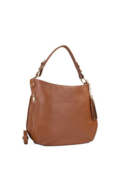 Posete Fagaras Poseta Piele Melinda - Coniac, Geanta Casual din Piele Natural...