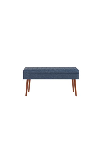 Vivense VİNA KUMAŞLI SANDIKLI BENCH, CEVİZ LACİVERT 1048