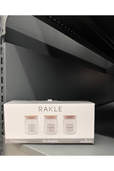 Rakle 3 lü cam tuz pulbiber karabiber bahratlık