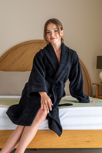 Minteks How Is It That 100% Cotton Shawl-Like Women's Bathrobe?