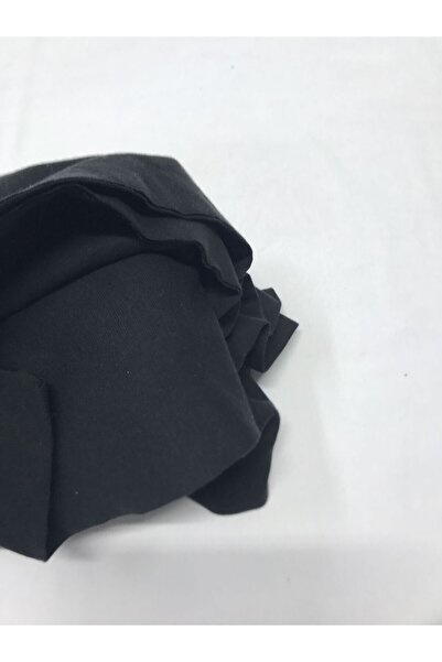 Yiğit Kumaş Thin Ribana Fabric, Piece 150X100 cm Black Color