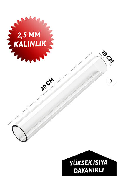 kalyoncu Pelet Sobası Camı 40 Cm